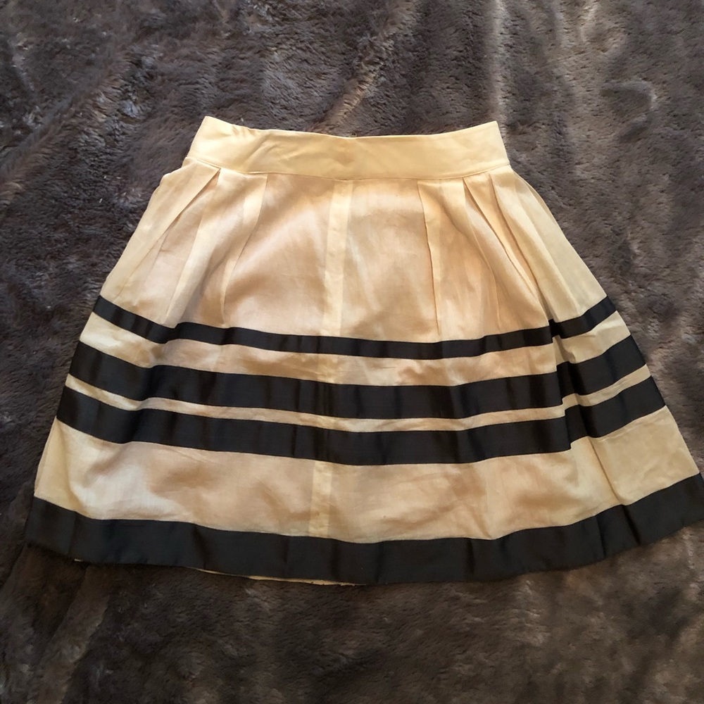 Cream and gray skirt